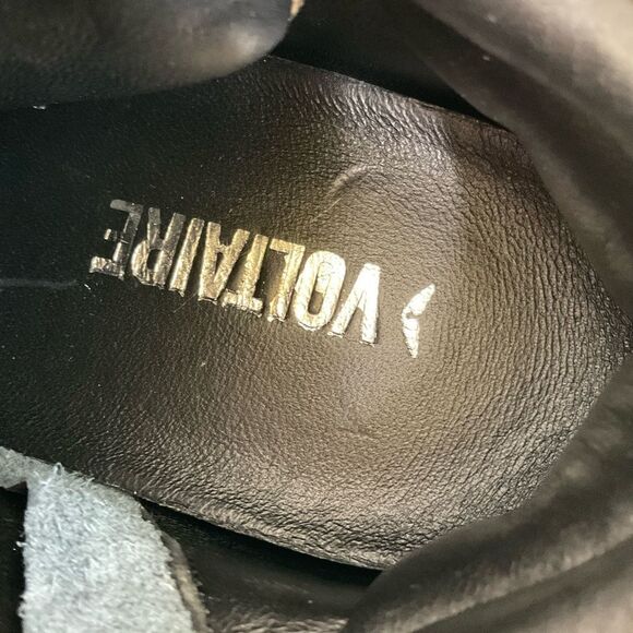 NEW Zadig & Voltaire Silver Gold Mid Top Flash Vintage Metallic Mix Sneakers 6.5 - Picture 10 of 12